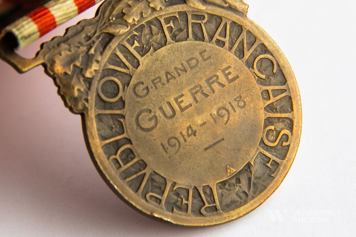 WARSTORY AUCTION - Памятная медаль войны 1914-1918 гг., Франция