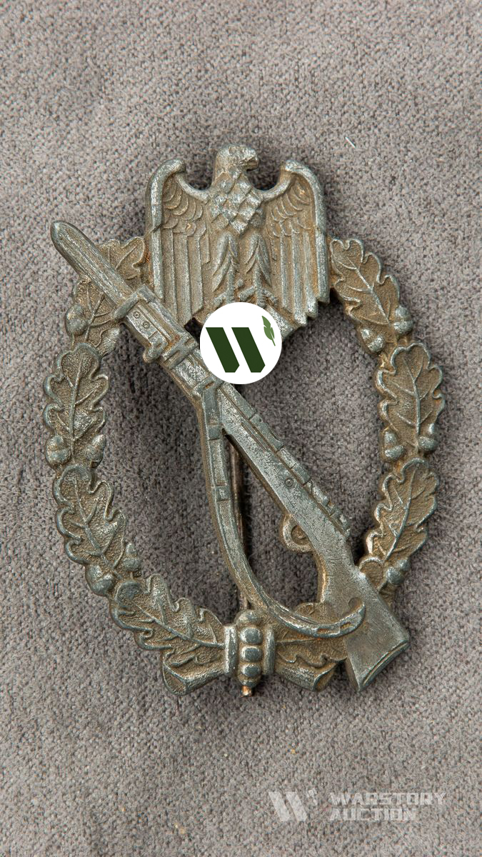 Квалификационный знак за пехотный штурм (нем. – Infanterie Sturmabzeichen). Цинк.