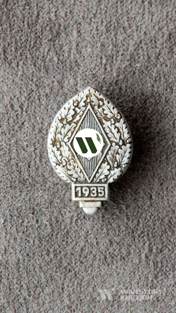 Значок участника ежегодных общегерманских спортивных соревнований организации Гитлерюгенд 1935 год. (HJ-Reichssportwettkampfe).