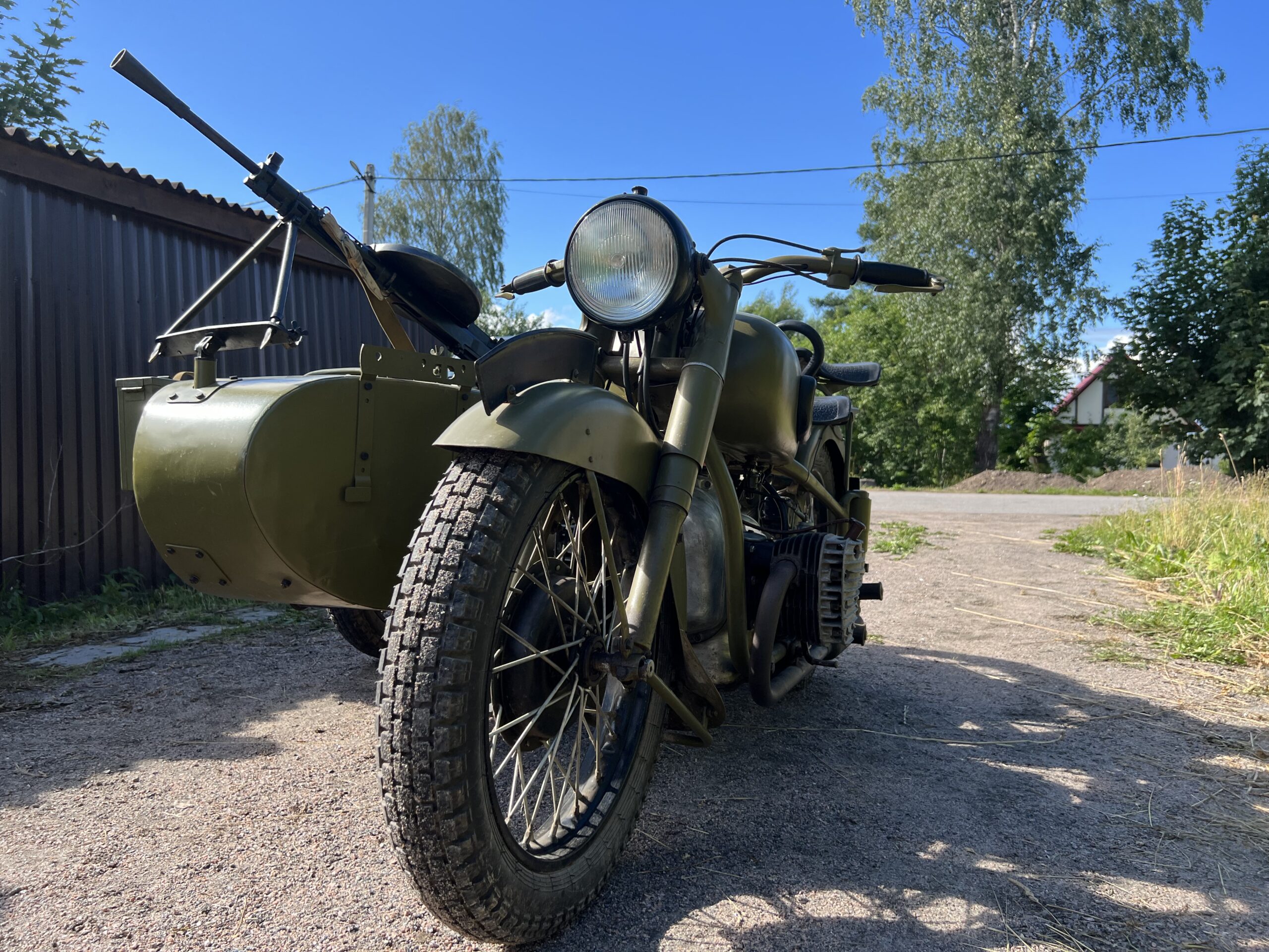 Мотоцикл М-72. Музейный экземпляр на войну. На учете с ПТС.