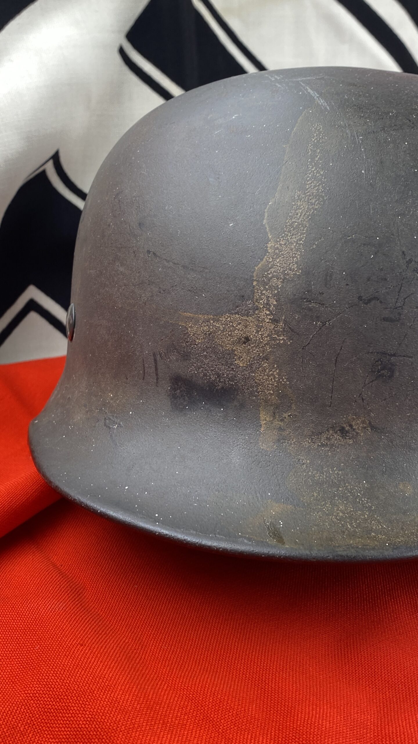 WARSTORY AUCTION - Оригинальная каска m35 Luftwaffe