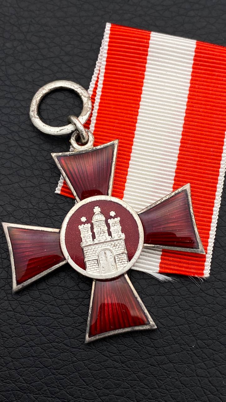 Ганзейский крест Гамбурга “За заслуги в войне 1914”.