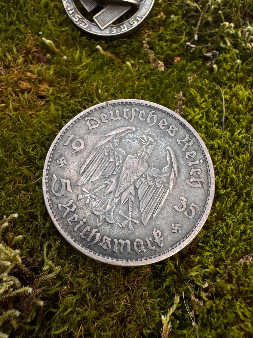Монета 5 рейхсмарок 1935 год.  От Алексея С.