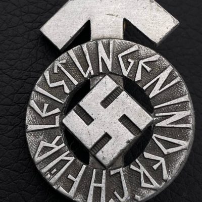  Спортивный знак подразделений HJ образца 1934 года в серебре. [KARL WURSTER] RZM код: M1/34. 
