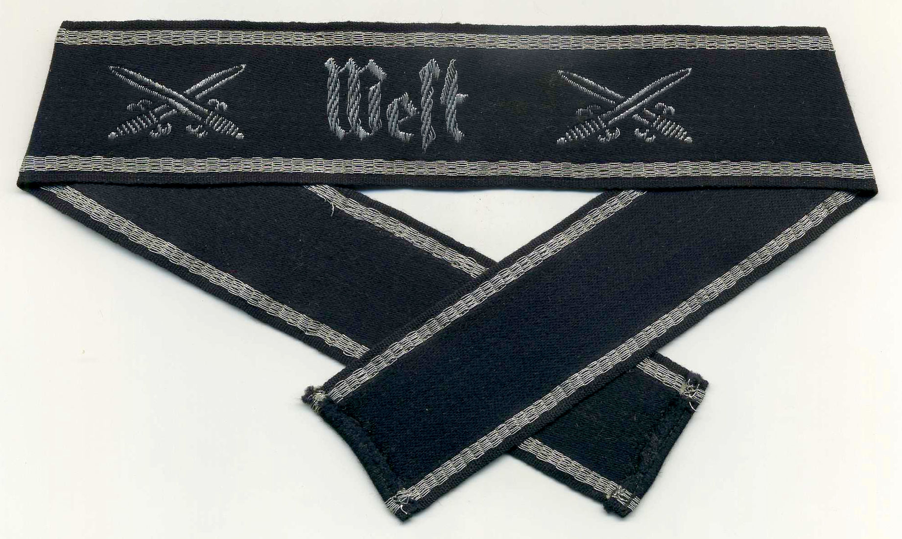 Нарукавная (манжетная) лента “West” ветеранской организации NSRKB (Nationalsozialistische-Reichskriegerbund).