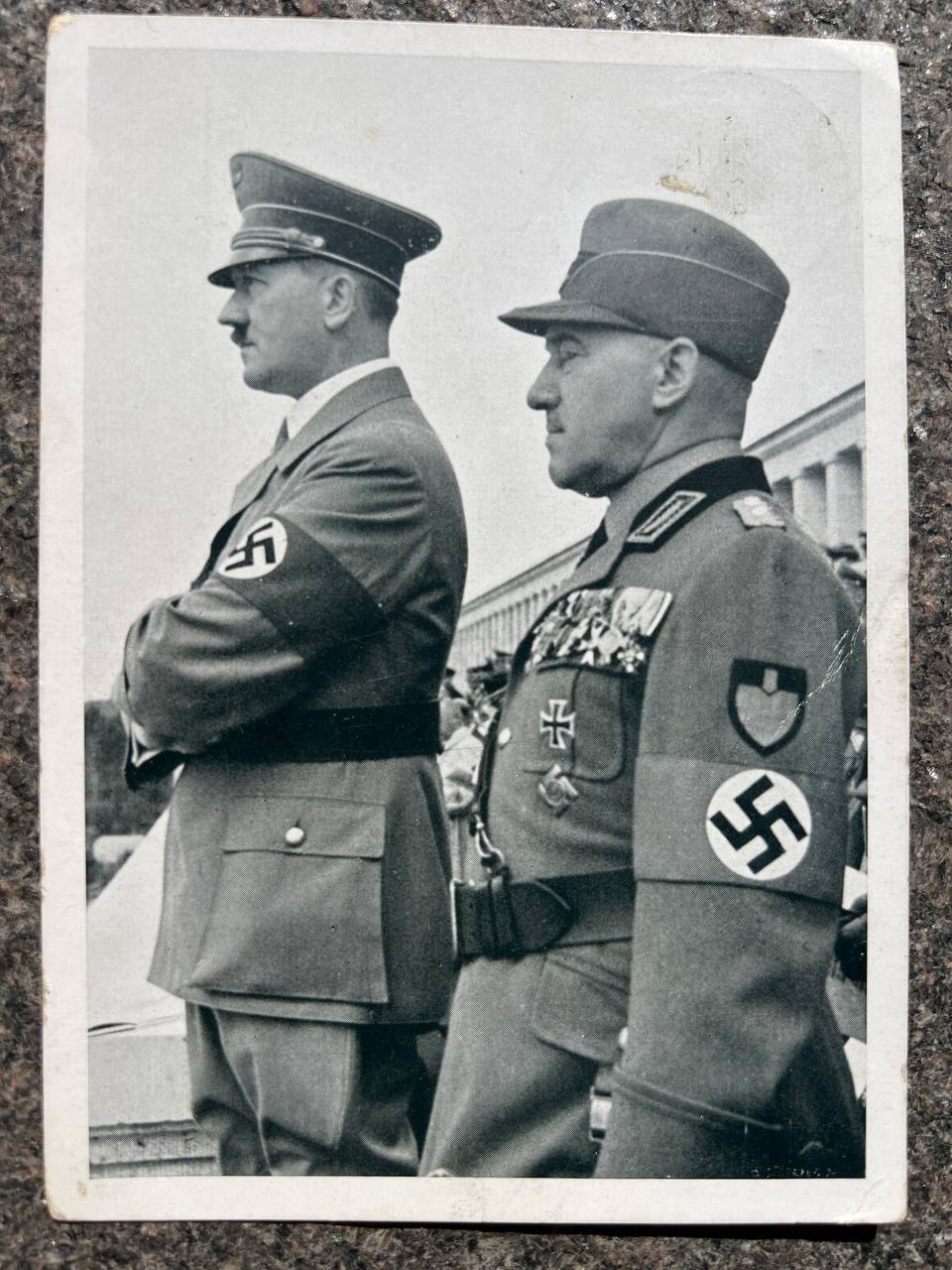Фотооткрытка Гитлер и Хирль. 