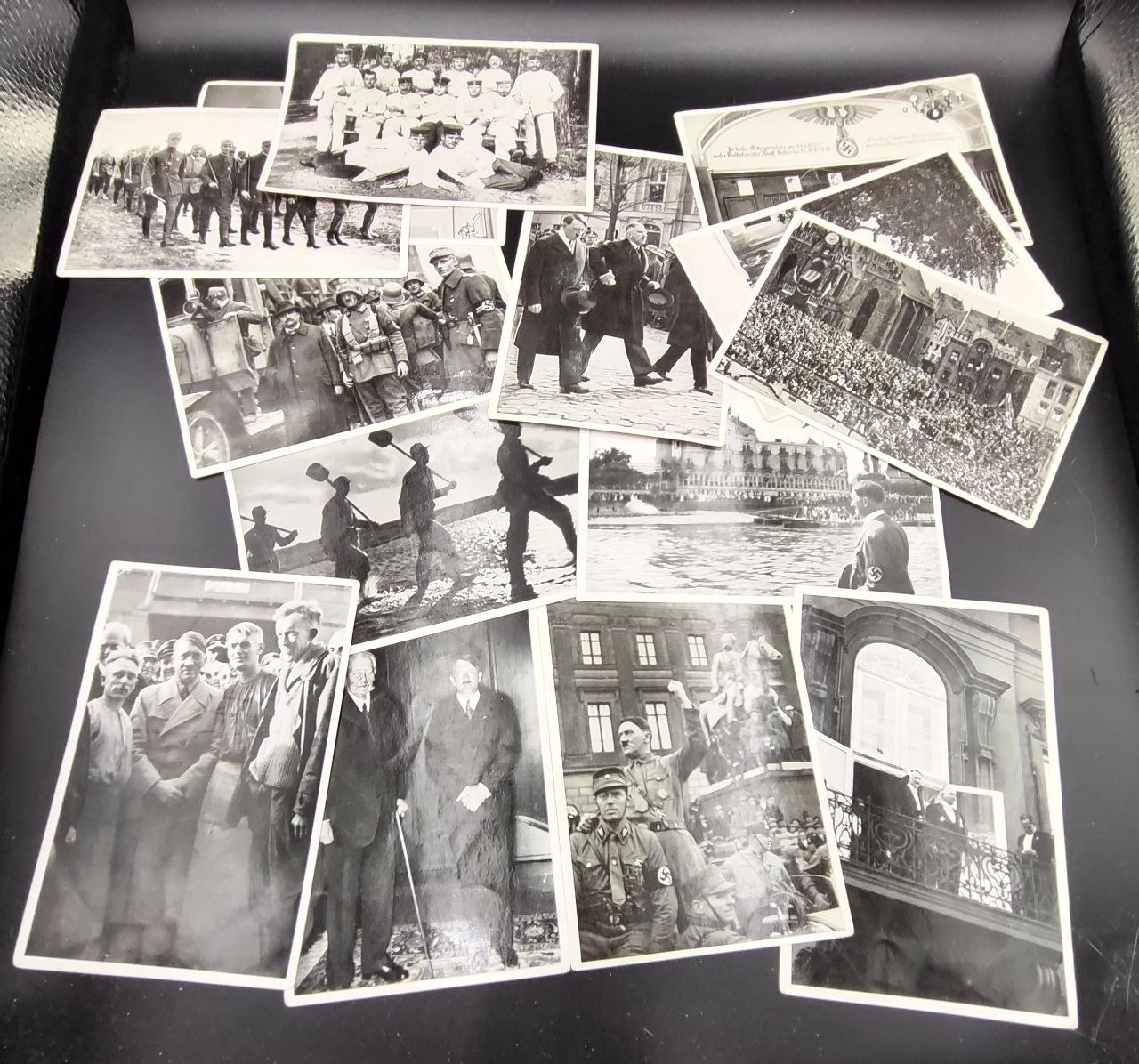 Набор фотографий для наклеивания в альбом. Ранние годы Адольфа Гитлера. 14 шт.
