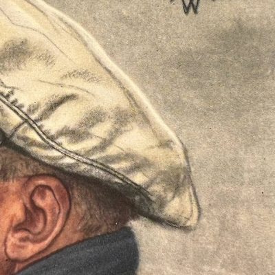 Открытка с рисунком Вильриха “Капитан-лейтенант Прин”.