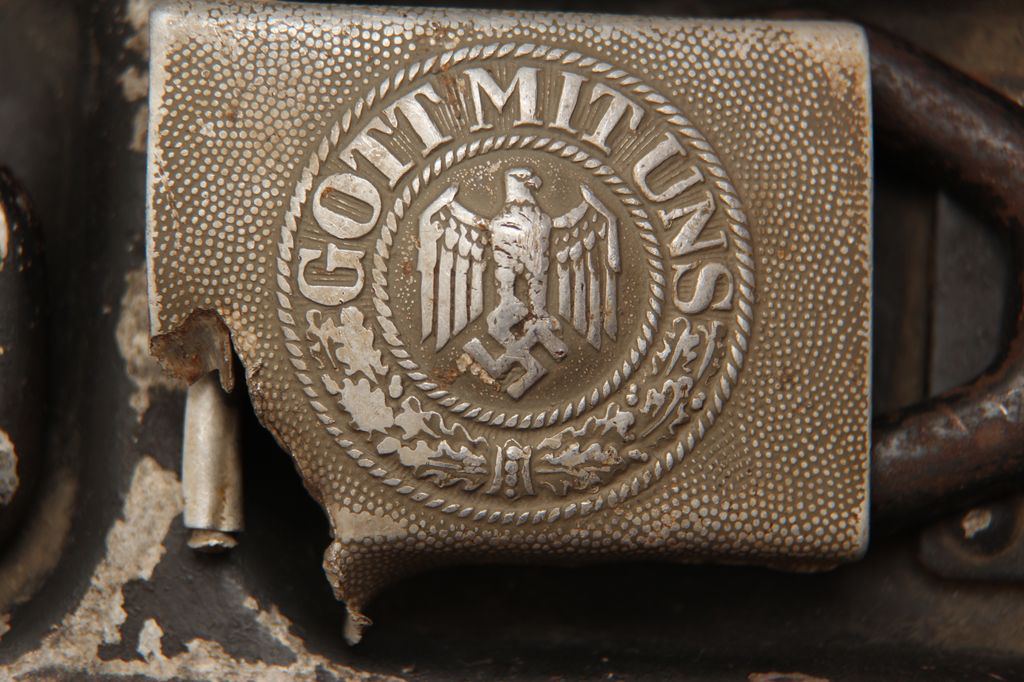 Пряжка с боевым повреждением Gott mit uns