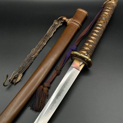 Офицерский меч Син-Гунто с фамильным моном. В комплекте. От Алексея С.