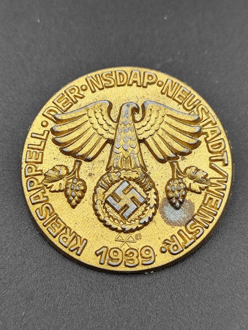 Значок районный съезд НСДАП в Нейштадте, 1939.