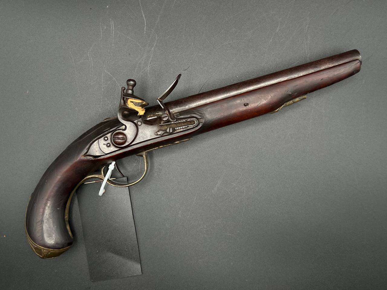 Редкий  американский кремнёвый пистолет Halbach & Sons, около 1795 года