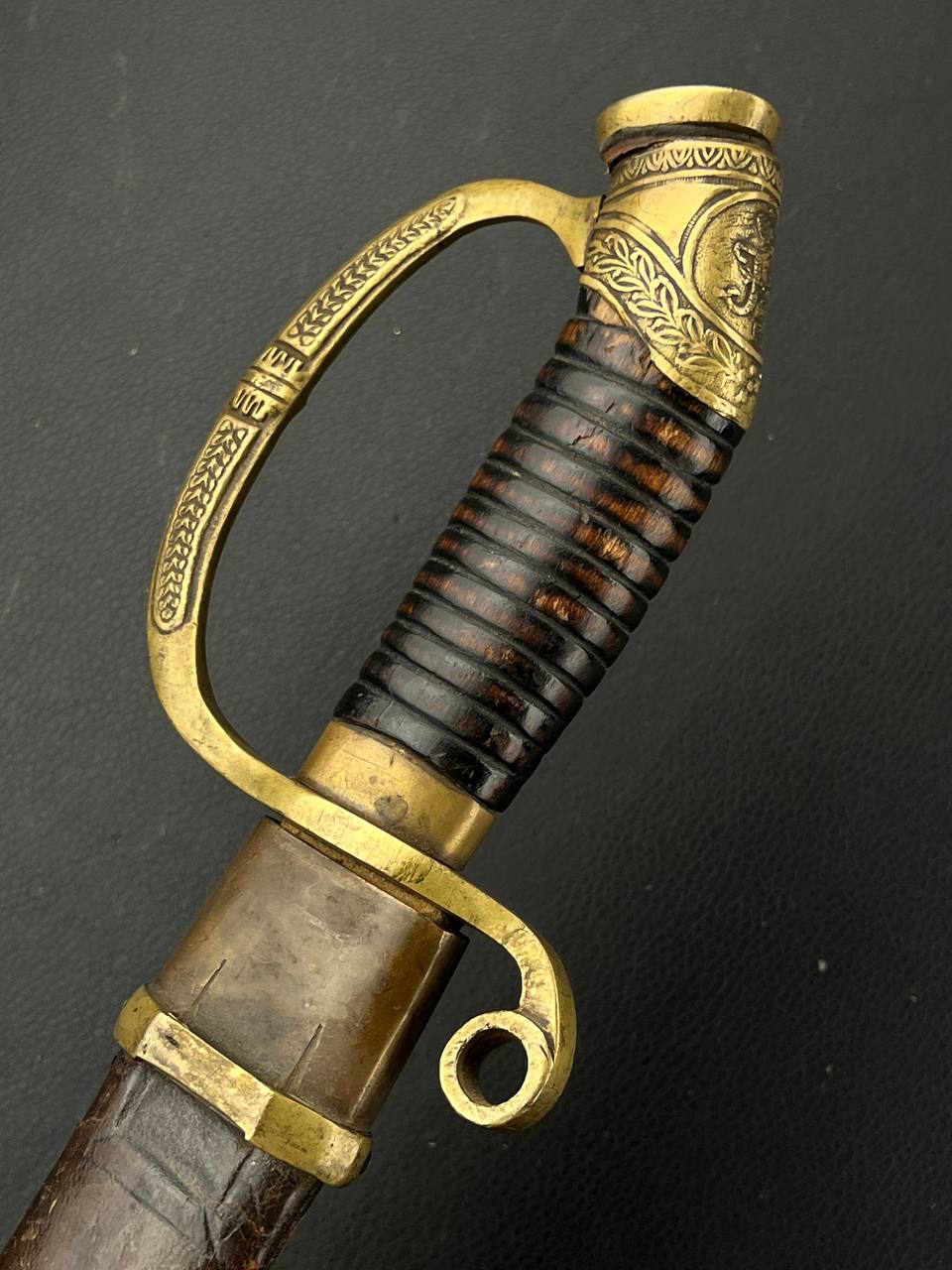 Шашка драгунская офицерская образца 1881/1909 гг.  с вензелем Николая II. От Алексея С.