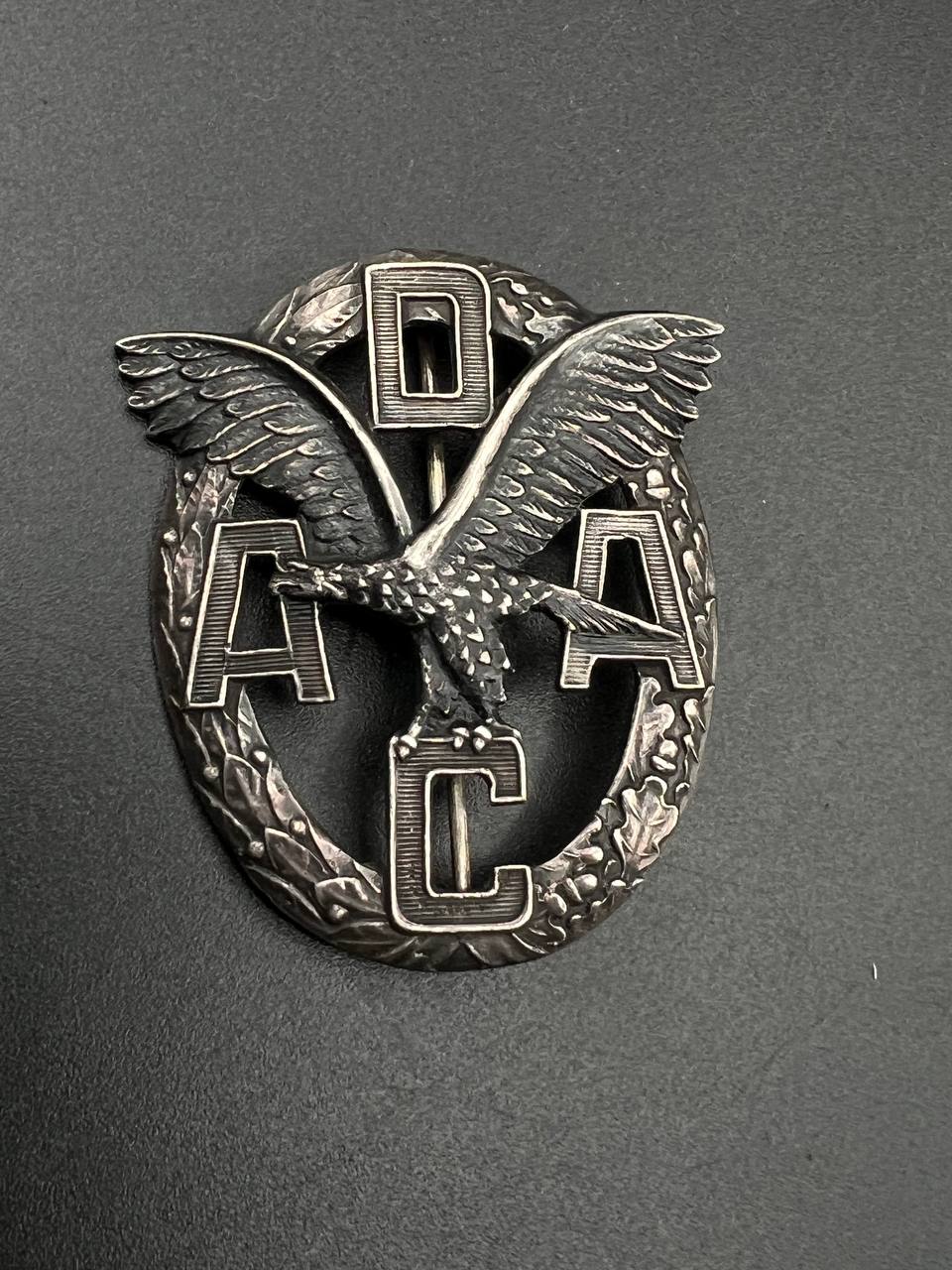 Знак Немецкой Автомобильной Ассоциации в серебре. От Алексея С.