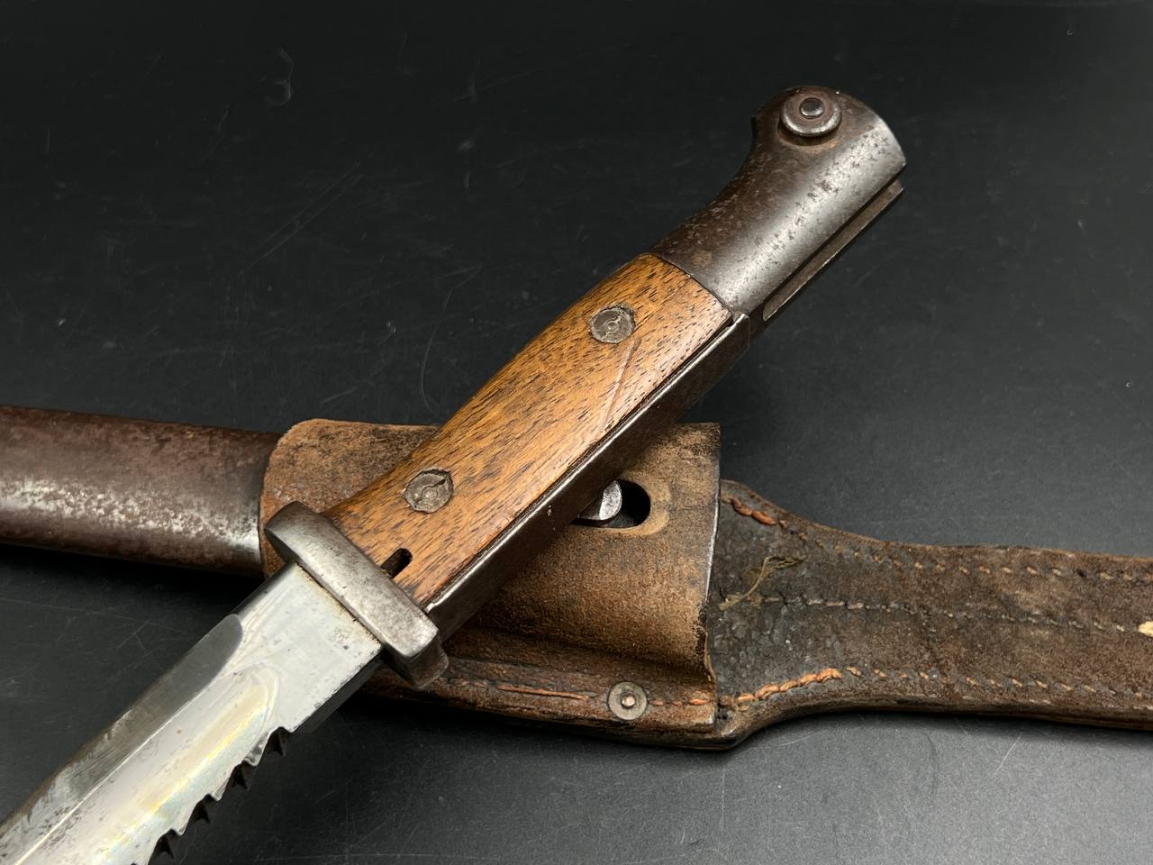 Немецкий штык KS98 с пилой, обр. 1898г. Gebr. Heller. От Алексея С.