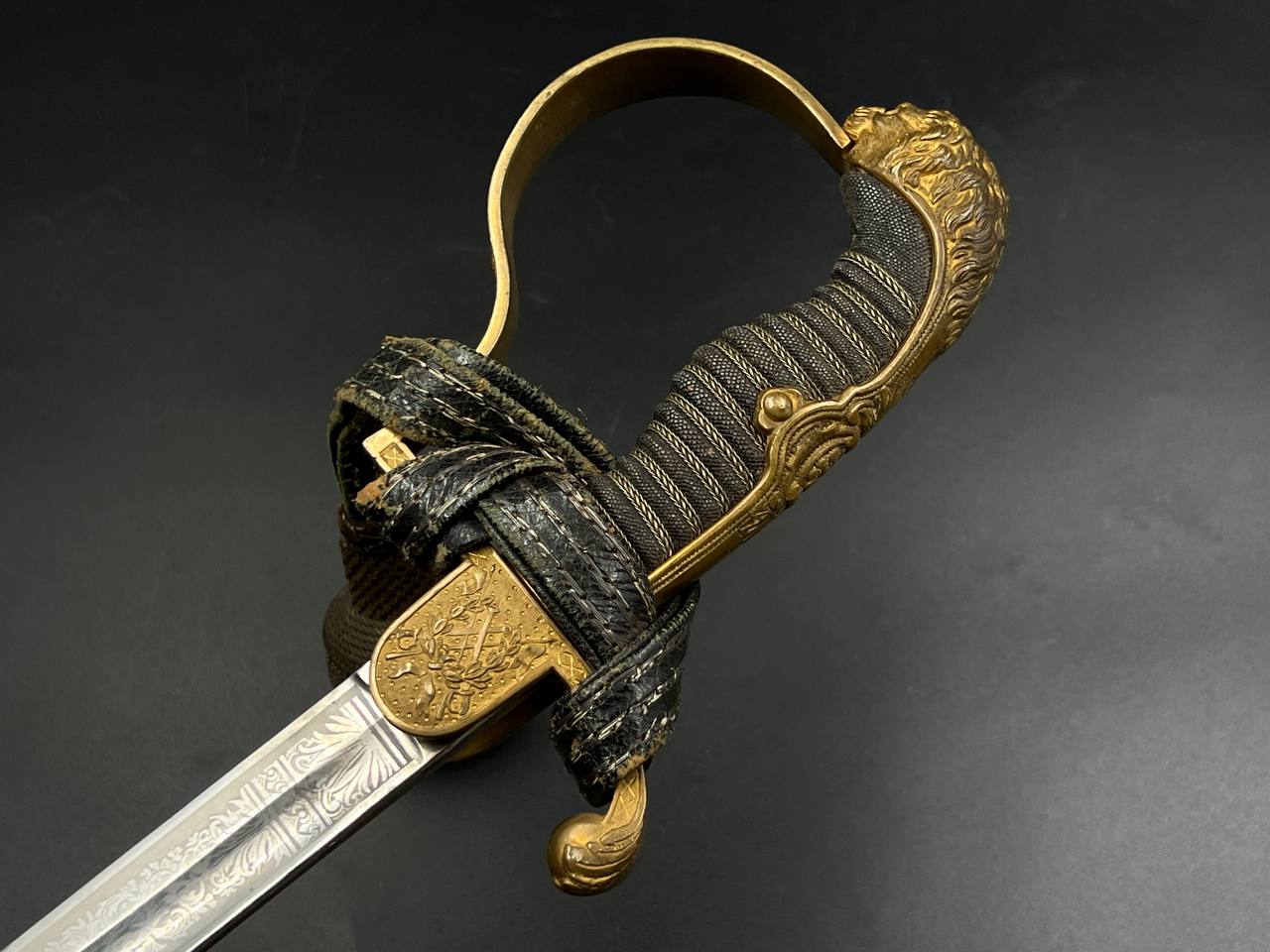 Сабля немецкая офицерская на Первую Мировую войну. С травлением. От Алексея С.