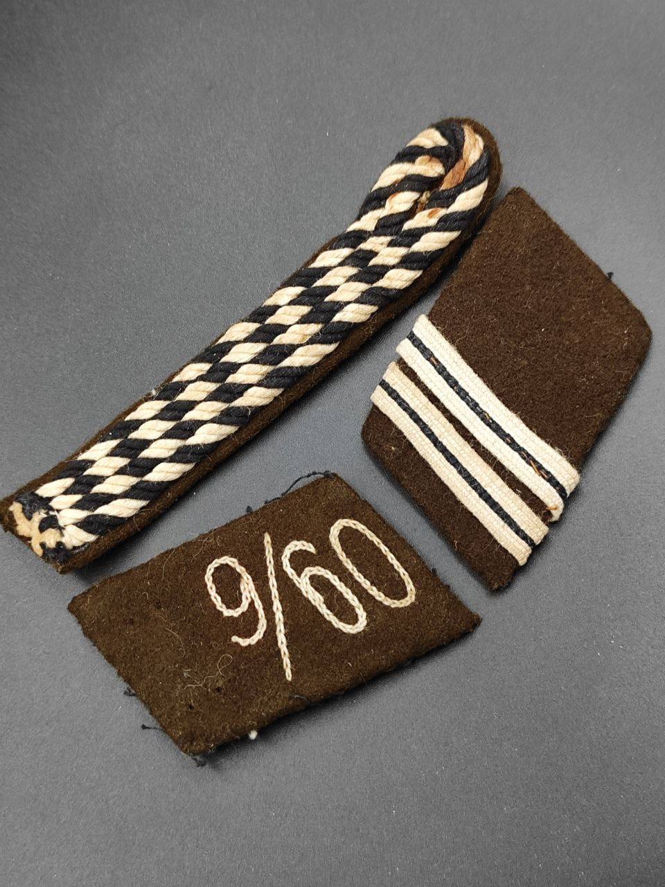 Комплект обшивы роттенфюрера 9-го штурма 60-го штандарта СА-группы Нижняя Саксония на коричневую рубашку. 1933-39. От Алексея С.