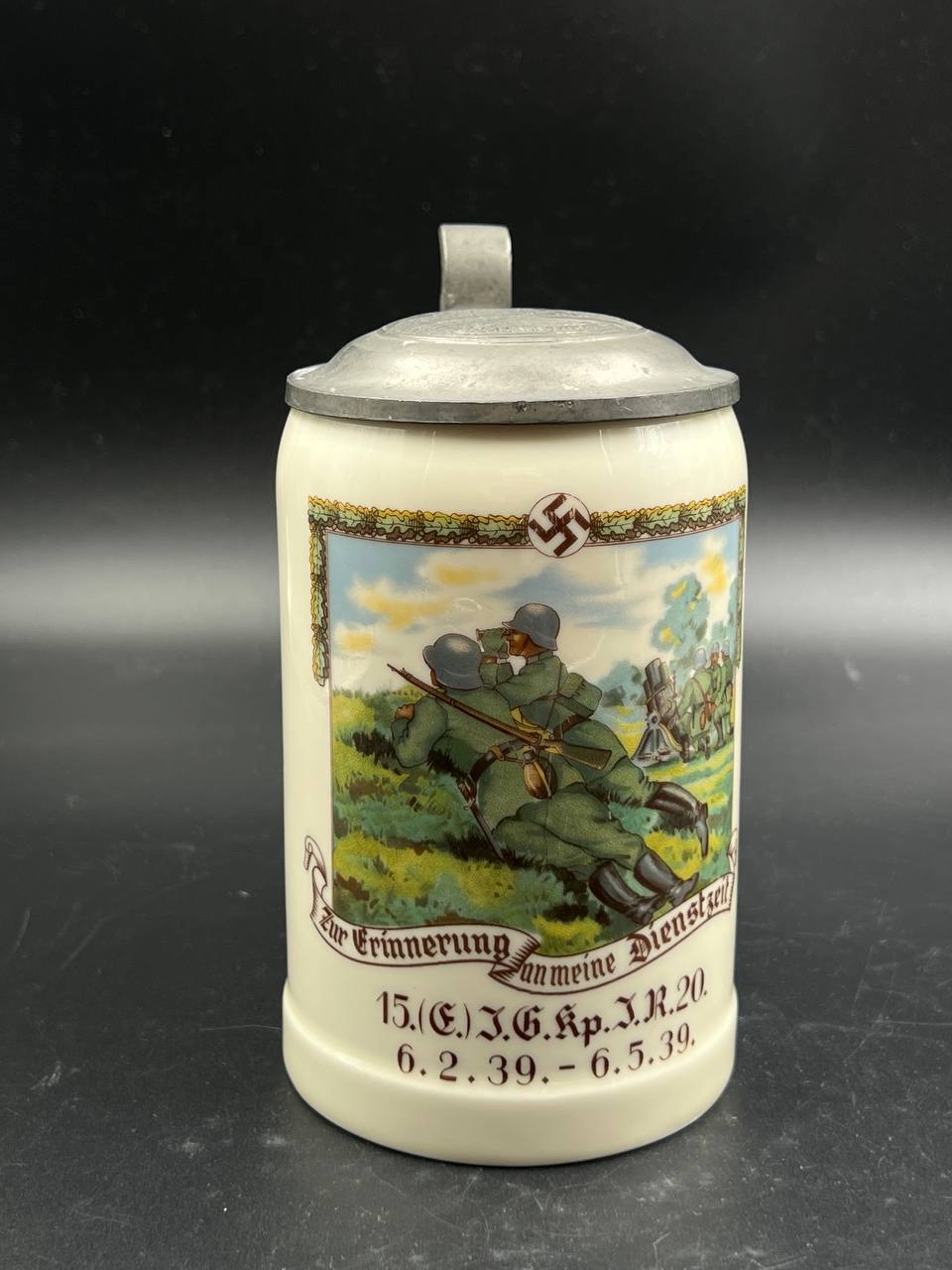  Пивная кружка 15.(E.) I.G. Kp. I.R. 20. 1939 г. [Porzellanfabrik Weiden, Gebr.Bauscher] От Алексея С.