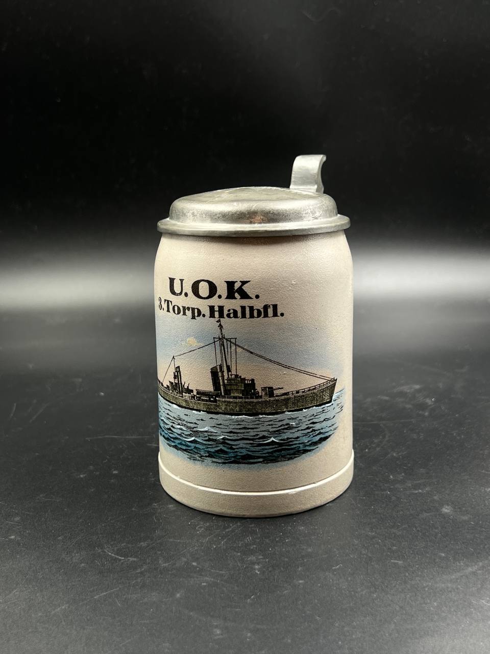  Пивная кружка U.O.K. 3. Torp. Halbfl. От Алексея С.