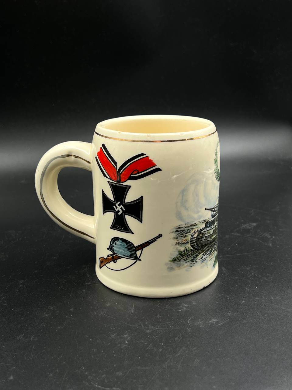  Пивная кружка Pz. Gren. Rgt. 2/40 Augsburg [Zell am Harmersbach Keramik] От Алексея С.