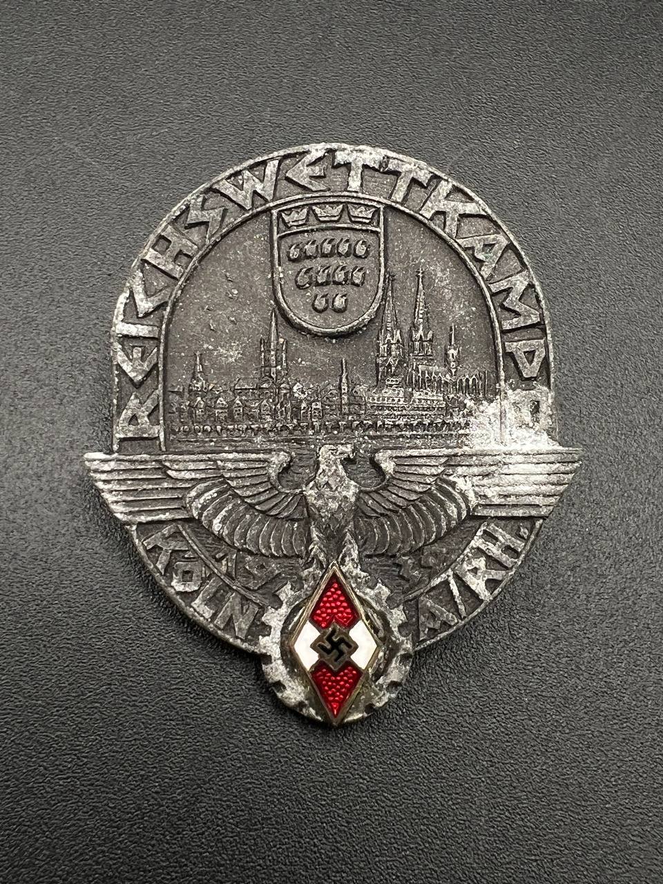 Знак спортивных соревнований Гитлерюгенда, Кёльн 1939 года. От Алексея С.