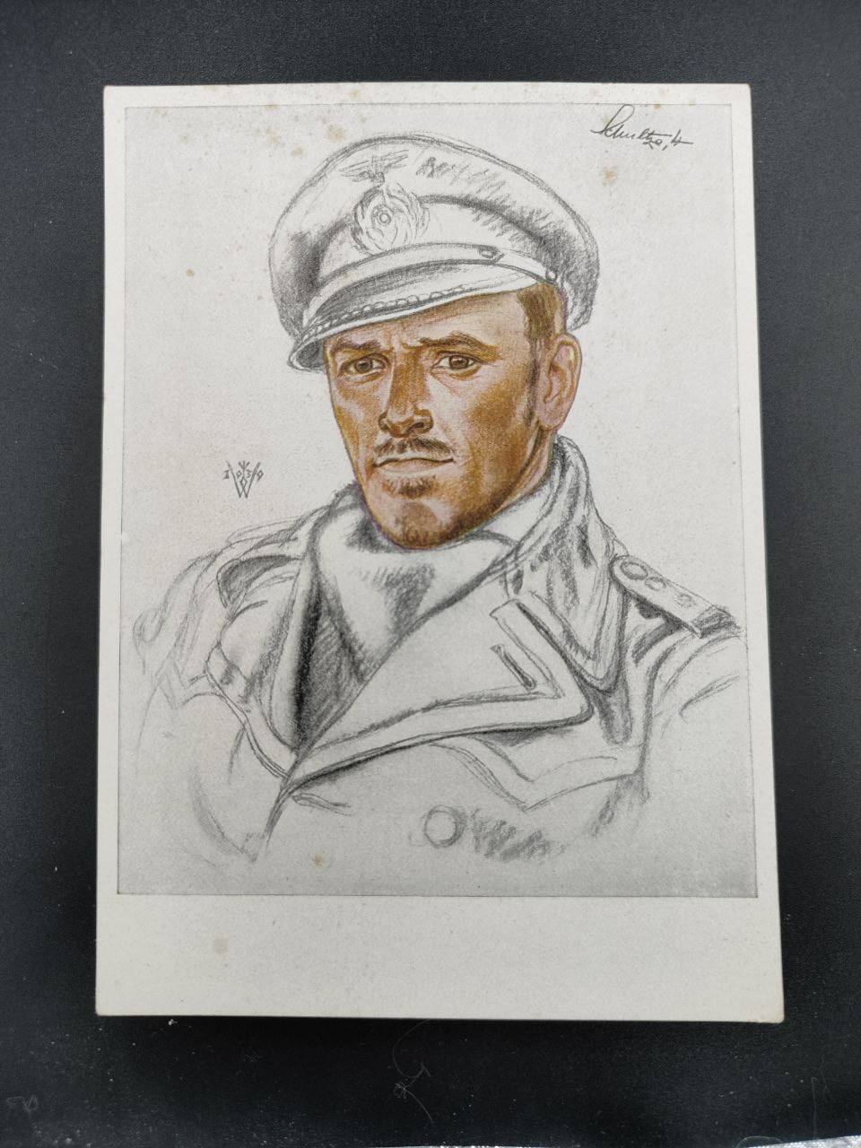 Открытка Вильриха “Капитан-лейтенант Шульце”.