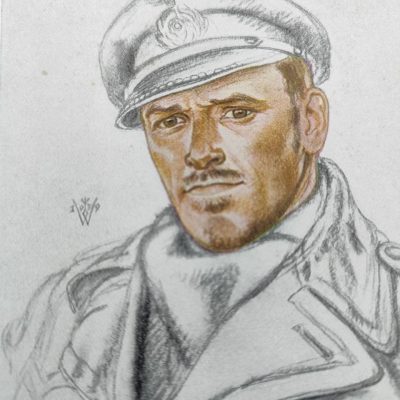 Открытка Вильриха “Капитан-лейтенант Шульце”.