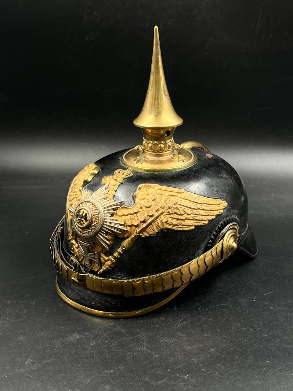 Редкий Прусский пикельхельм офицера запаса отдела охраны караула (около 1910г.) От Алексея С.