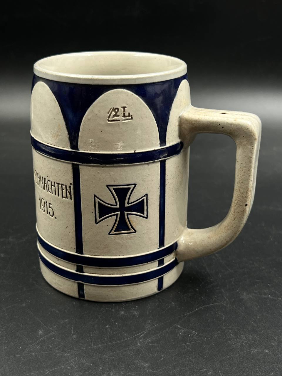 Пивная кружка резервного пехотного батальона ландштурма (Regensburg III.B.19), Рождество 1915. От Алексея С.