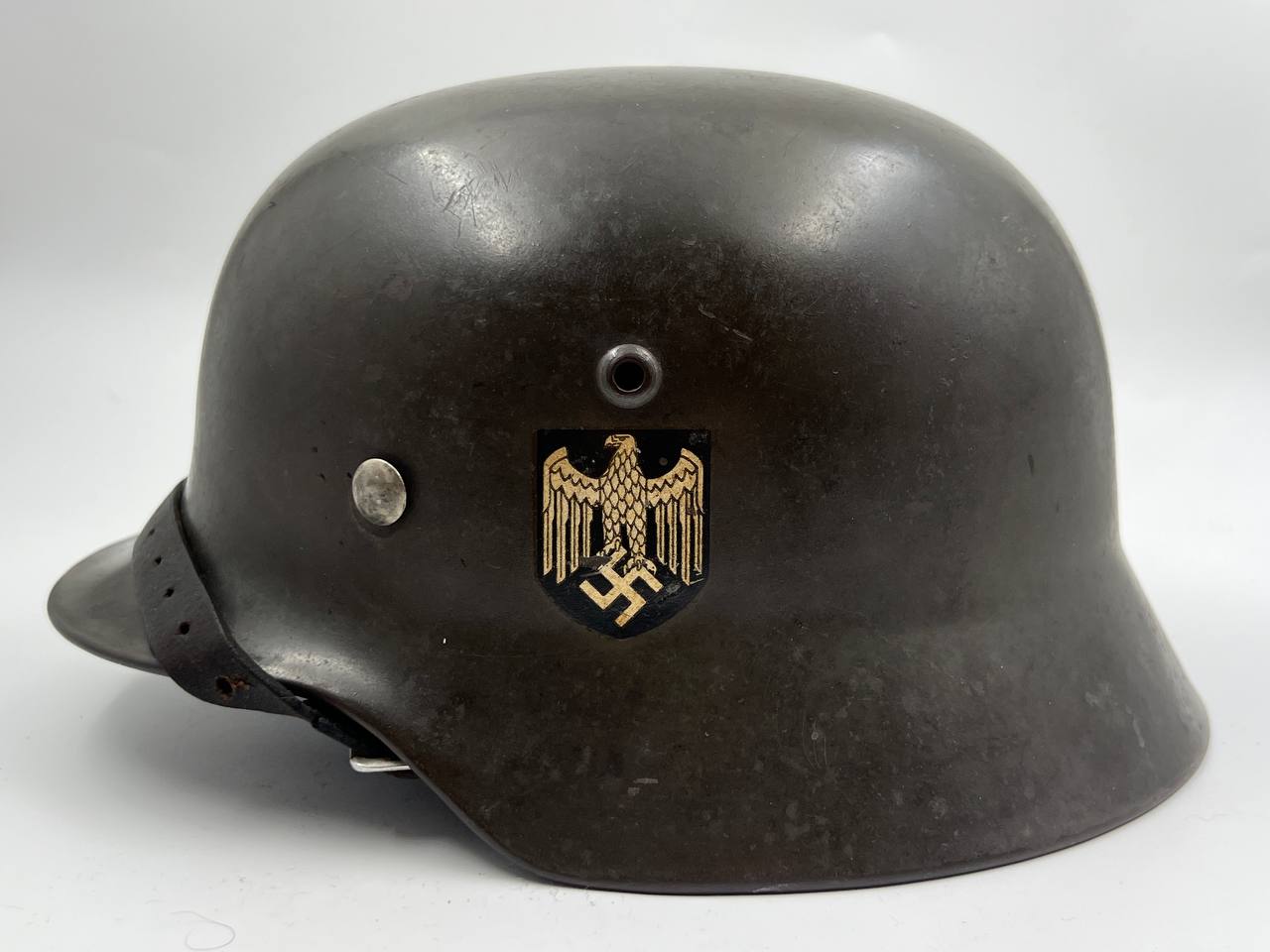 Двухдекальный шлем Вермахт. С удаленным щитком. От Алексея С.