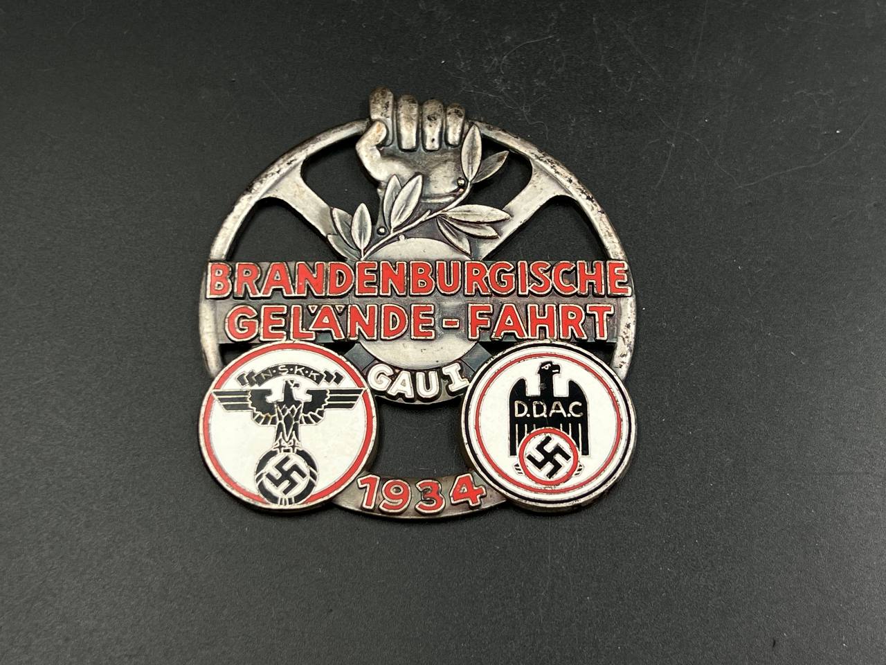 Плакетка «Brandenburgische Gelände-Fahrt 1934 (Gau I)». От Алексея С.