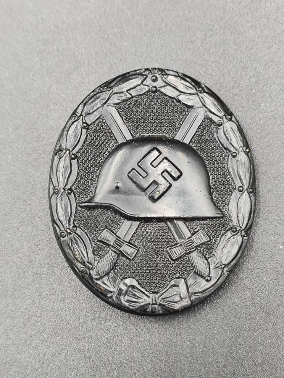 Знак «За ранение в черном 1939 г.»Немагнитный сплав. Минт.