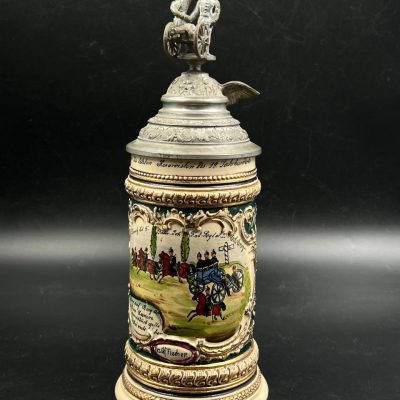 Пивная кружка артиллериста Gefr. Fischer, Bavr. 2. Feld-Art. Regt., Coblenz, рубеж XIX–XX вв. От Алексея С.