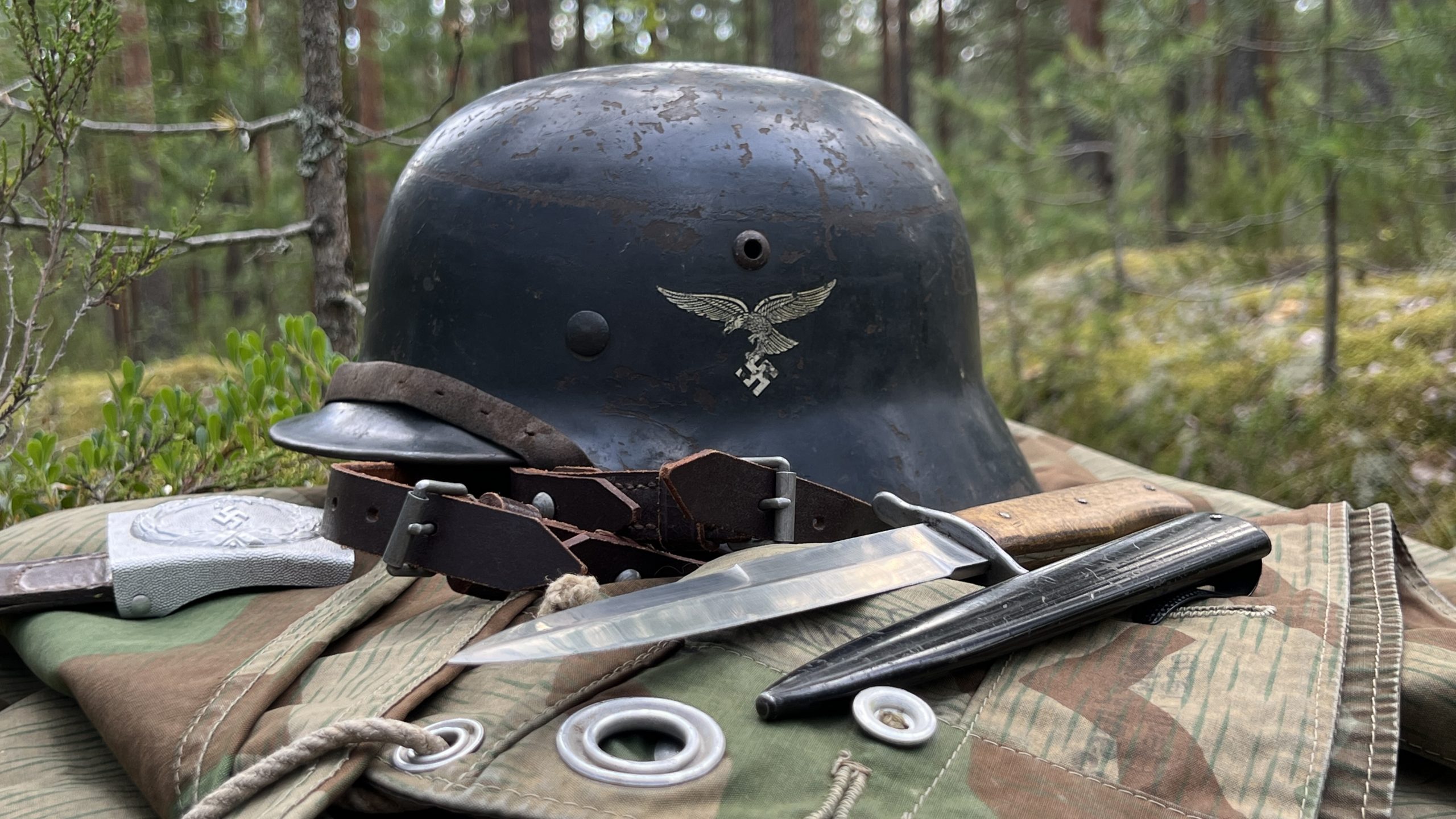  Шлем с двумя эмблемами Люфтваффе. [M35]  Шлем с двумя эмблемами Люфтваффе. [M35] От Алексея С.