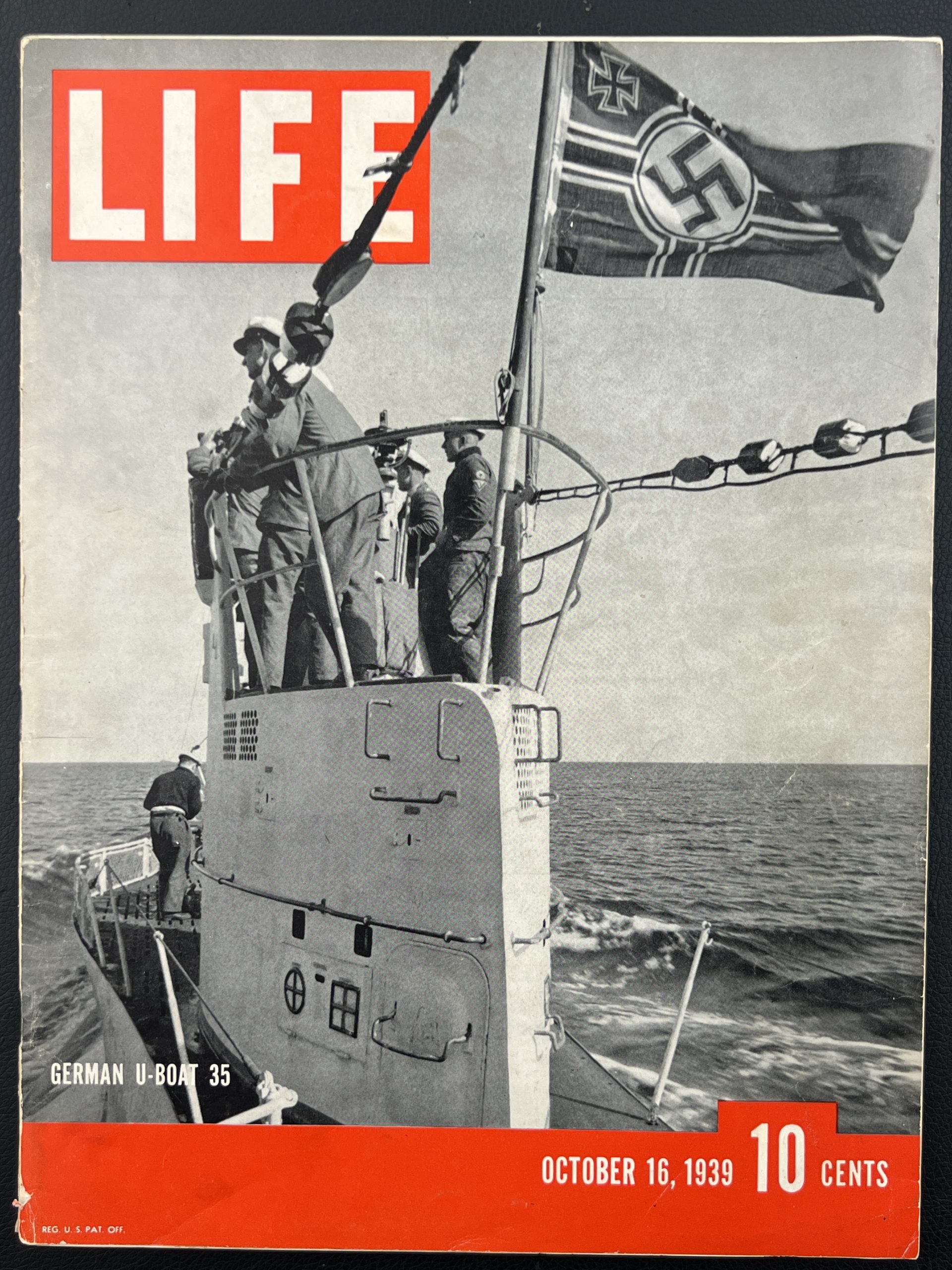 Журнал LIFE, выпуск от 16 октября 1939 года с немецкой подводной лодкой U-35 на обложке От Алексея С.