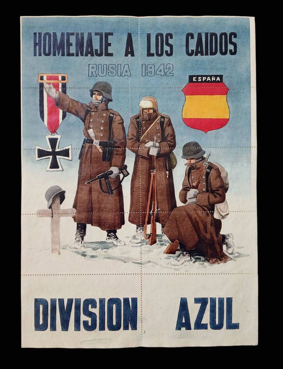Талоны на довольствие испанской “Синей дивизии” Division Azul Rusia 1942 г.
Мадрид