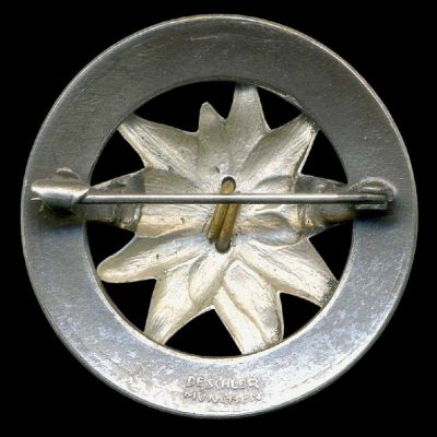 Знак за 25лет в Германском Альпийском союзе (DAV – Deutscher Alpenverein).