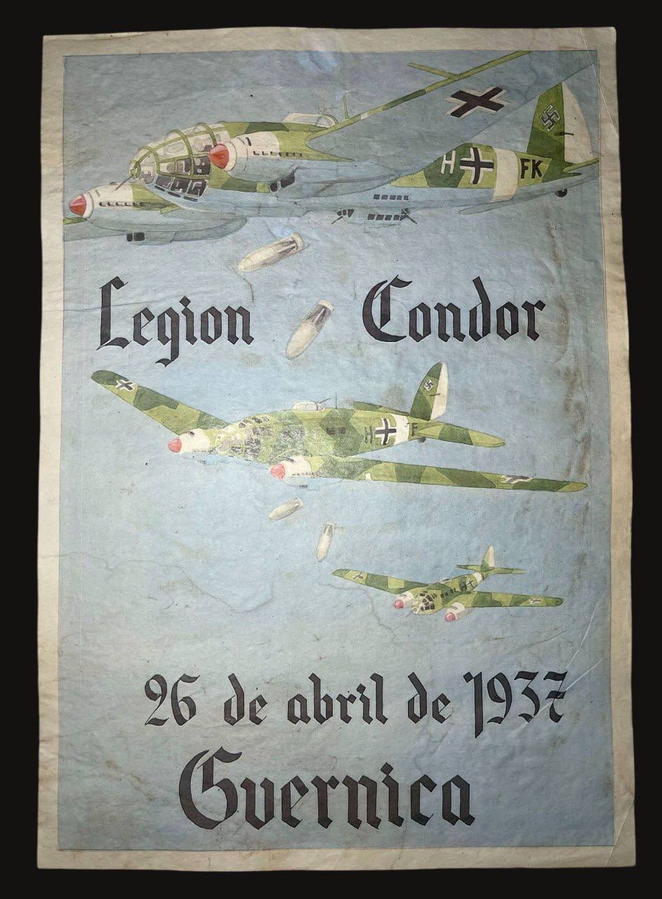 Плакат Люфтваффе Легион Кондор (Legion Condor). Война в Испании. 1937 г.